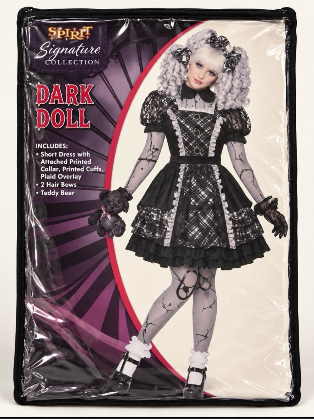 Spirit Signature Collection Dark Doll Costume – Size Medium 8–10